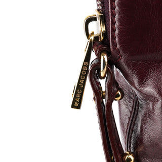 Marc Jacobs Burgundy Leather Pocket 2-Way Bag