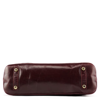 Marc Jacobs Burgundy Leather Pocket 2-Way Bag