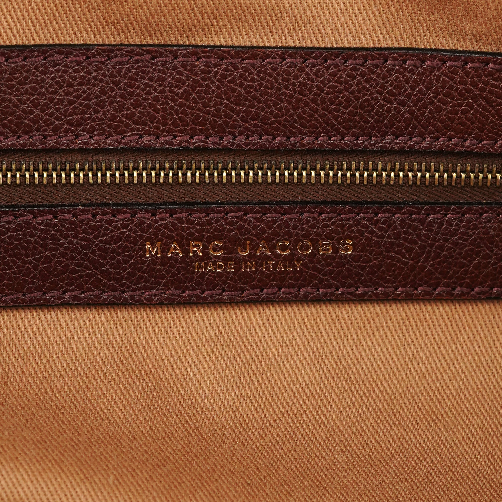 Marc Jacobs Burgundy Quilted Leather Venetia Tote Bag