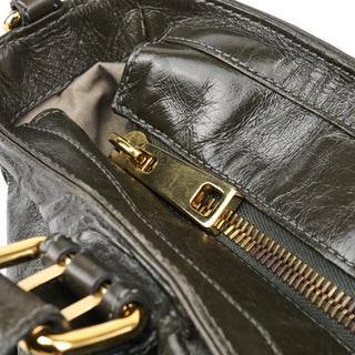Marc Jacobs Dark Green Leather Multi Pocket 2-Way Bag