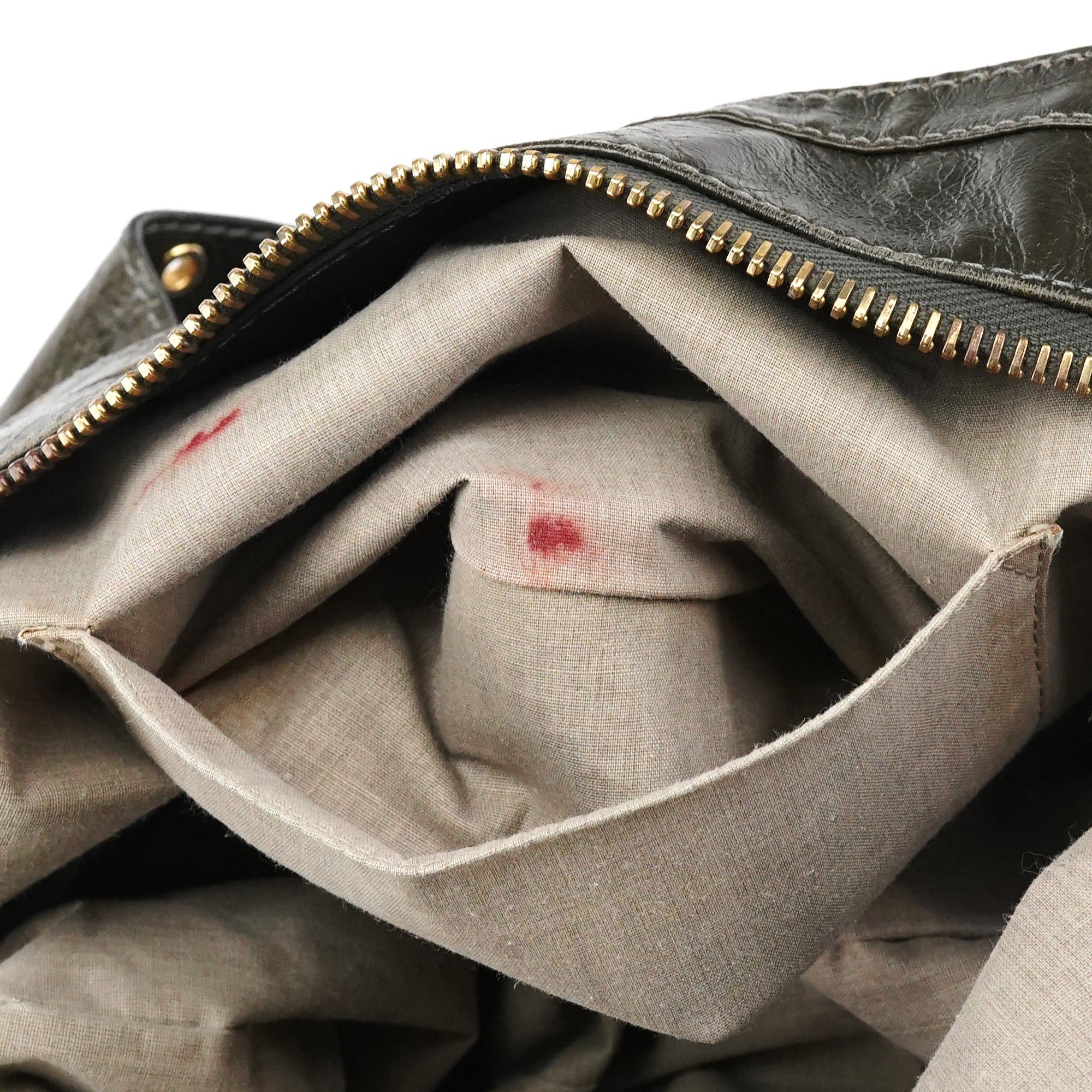 Marc Jacobs Sac deux portés multi-poches en cuir vert foncé