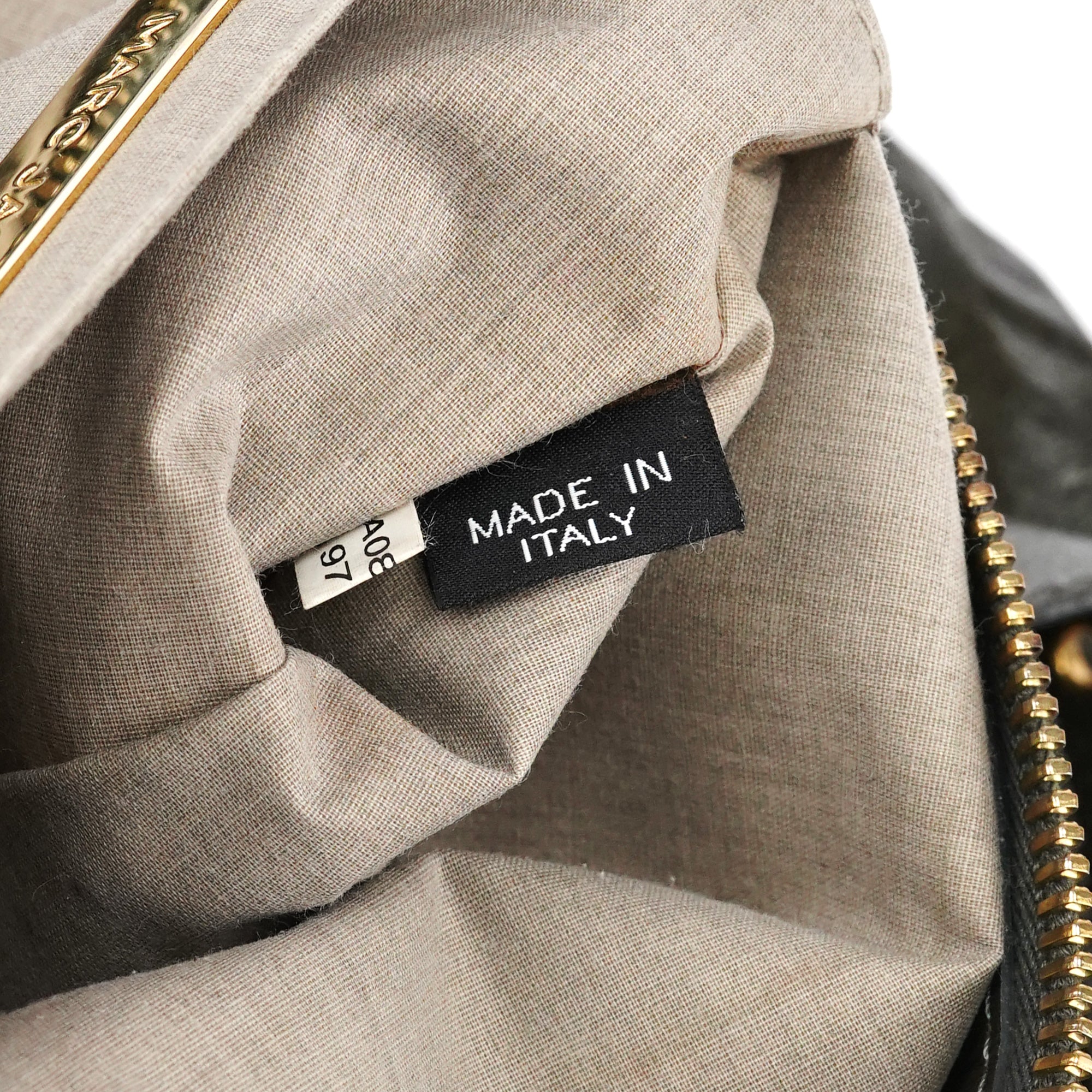 Marc Jacobs Sac deux portés multi-poches en cuir vert foncé