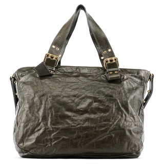 Marc Jacobs Dark Green Leather Multi Pocket 2-Way Bag