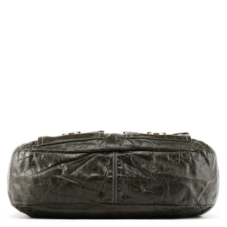 Marc Jacobs Dark Green Leather Multi Pocket 2-Way Bag