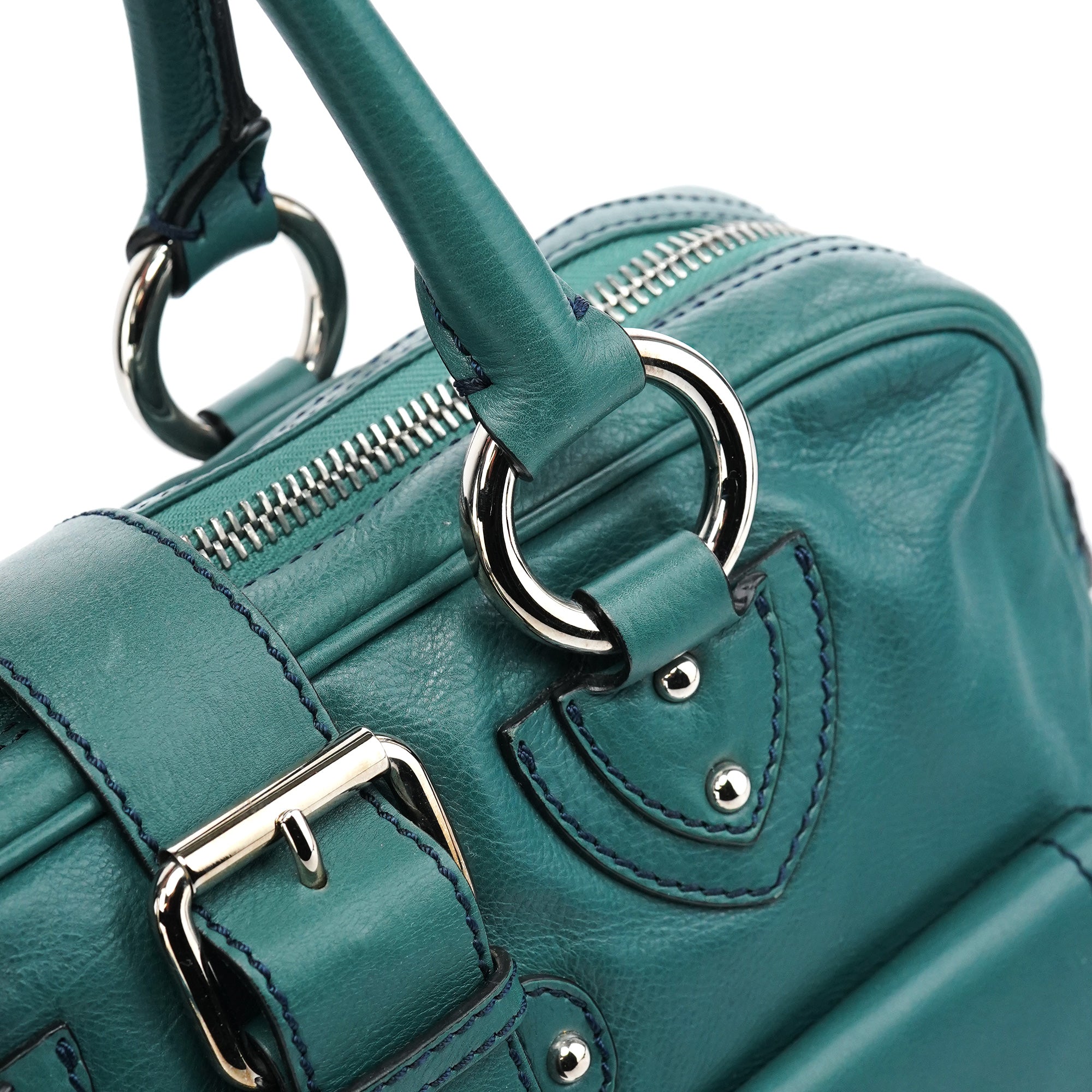 Marc Jacobs Sac cabas Venetia en cuir vert