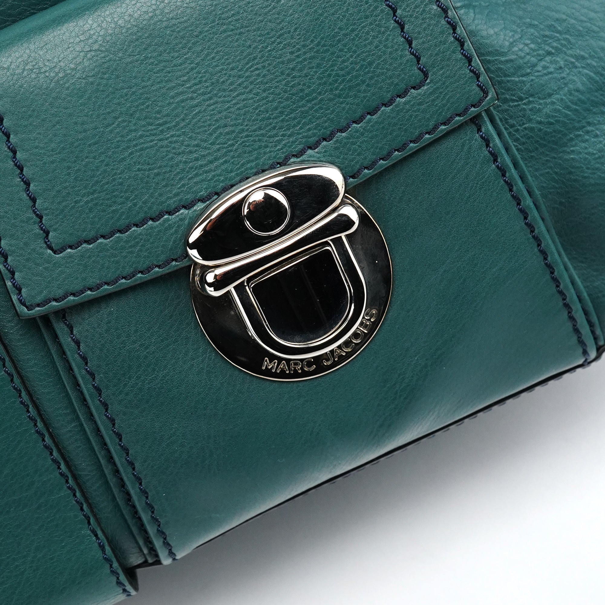 Marc Jacobs Sac cabas Venetia en cuir vert