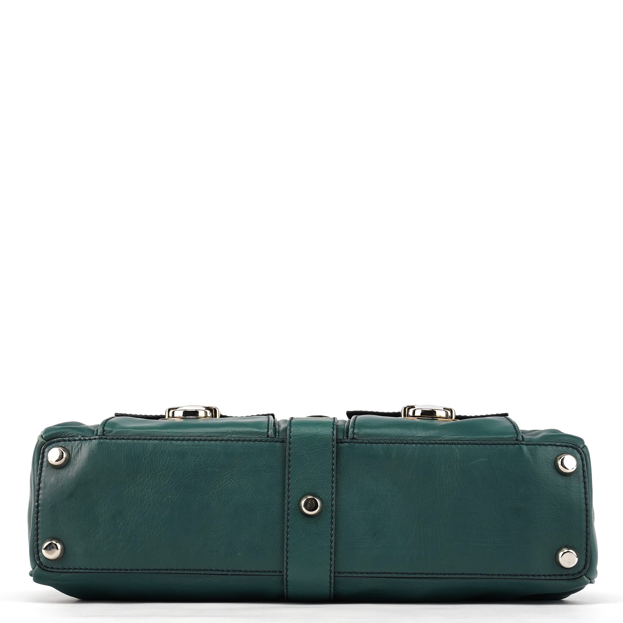 Marc Jacobs Sac cabas Venetia en cuir vert
