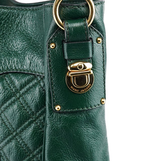 Marc Jacobs Green Quilted Leather Chain Shoulder Bag