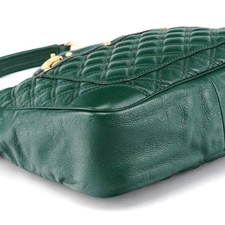 Marc Jacobs Green Quilted Leather Chain Shoulder Bag