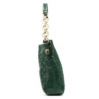 Marc Jacobs Green Quilted Leather Chain Shoulder Bag