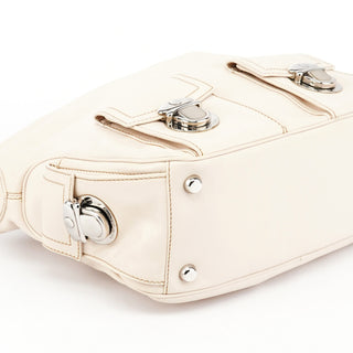Marc Jacobs Ivory Leather Blake Multi-Pocket Shoulder Bag