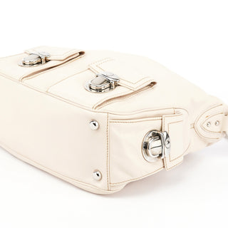 Marc Jacobs Ivory Leather Blake Multi-Pocket Shoulder Bag