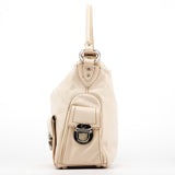 Marc Jacobs Ivory Leather Blake Multi-Pocket Shoulder Bag