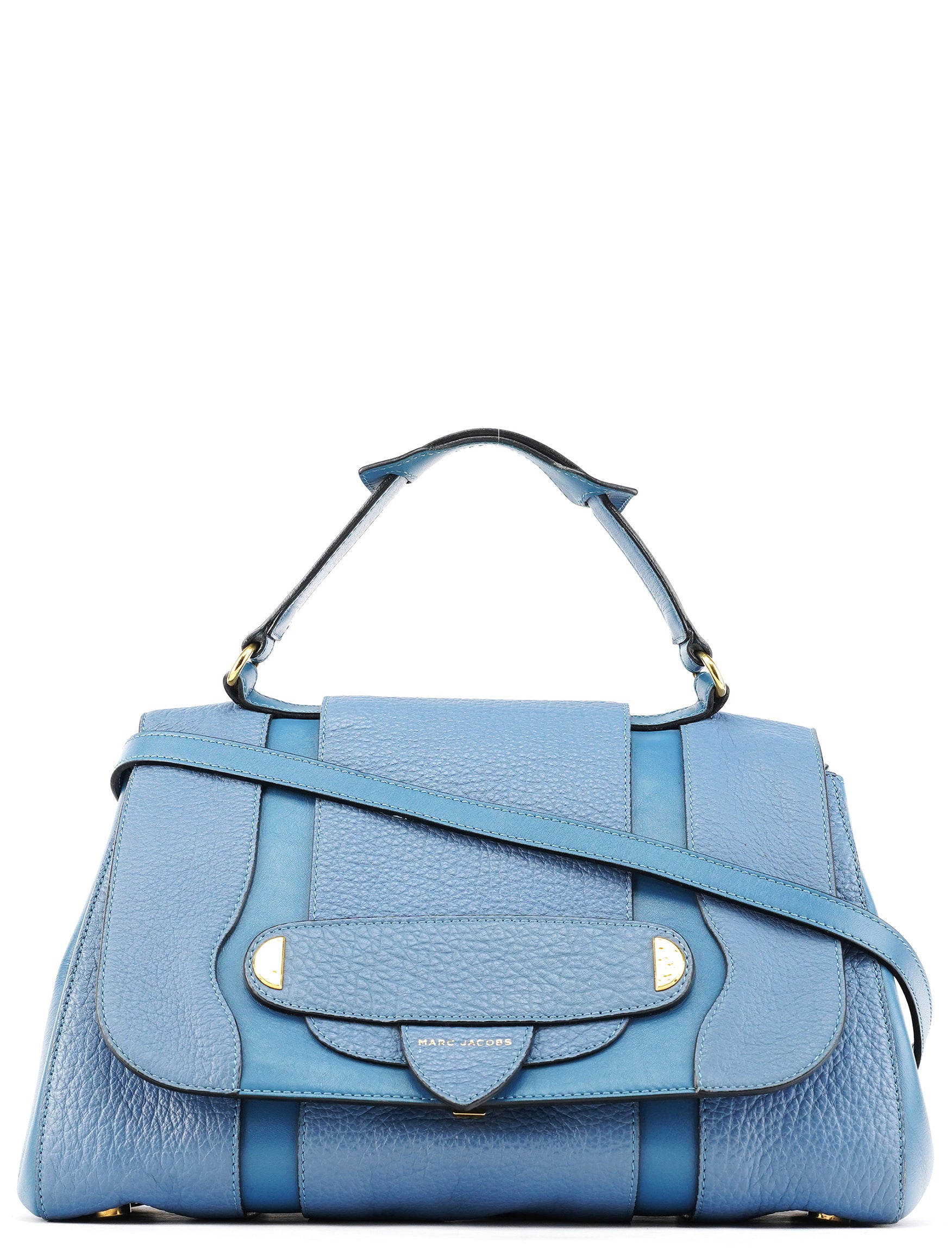 Marc Jacobs Sac deux portés en cuir bleu clair