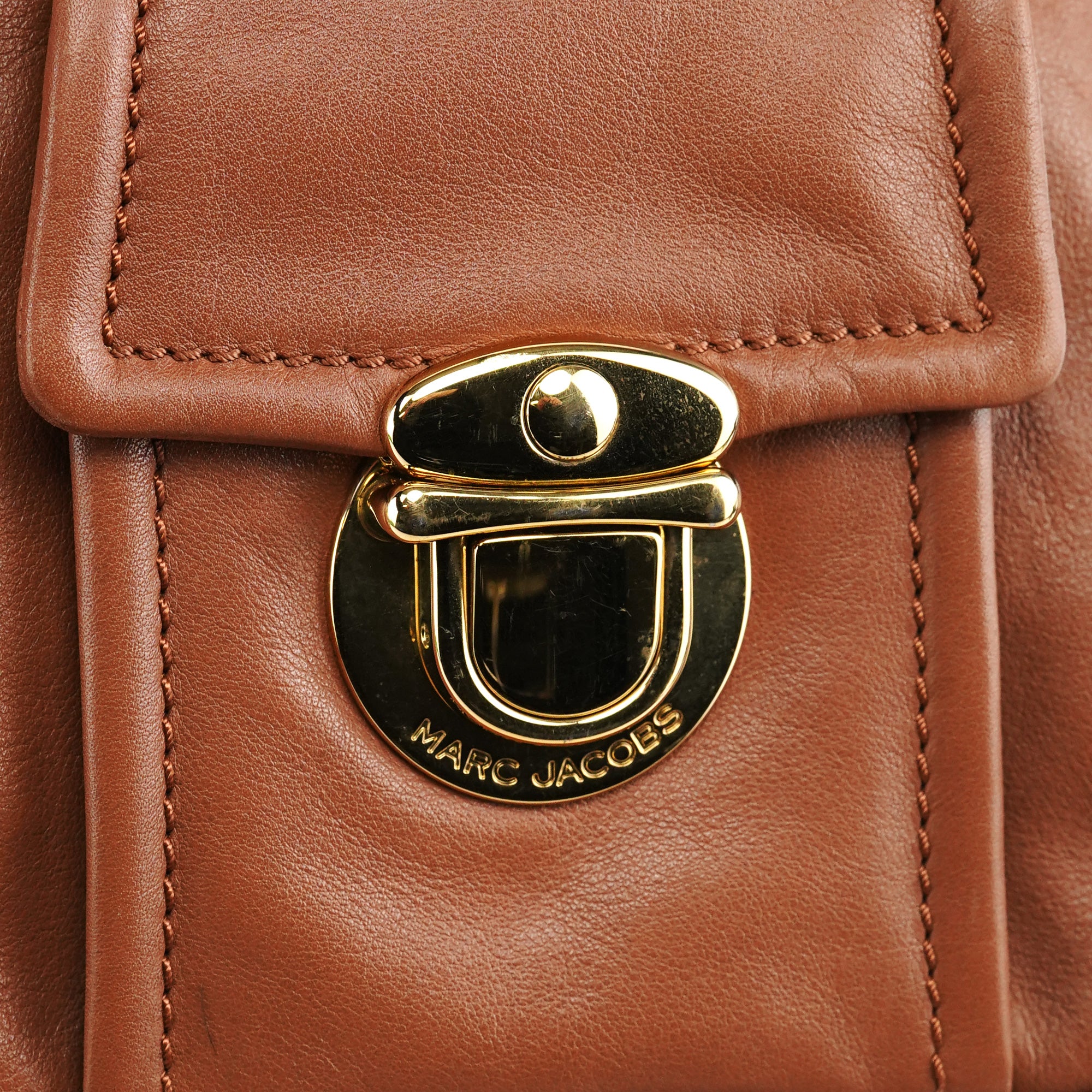 Marc Jacobs Sac cabas Blake en cuir marron clair