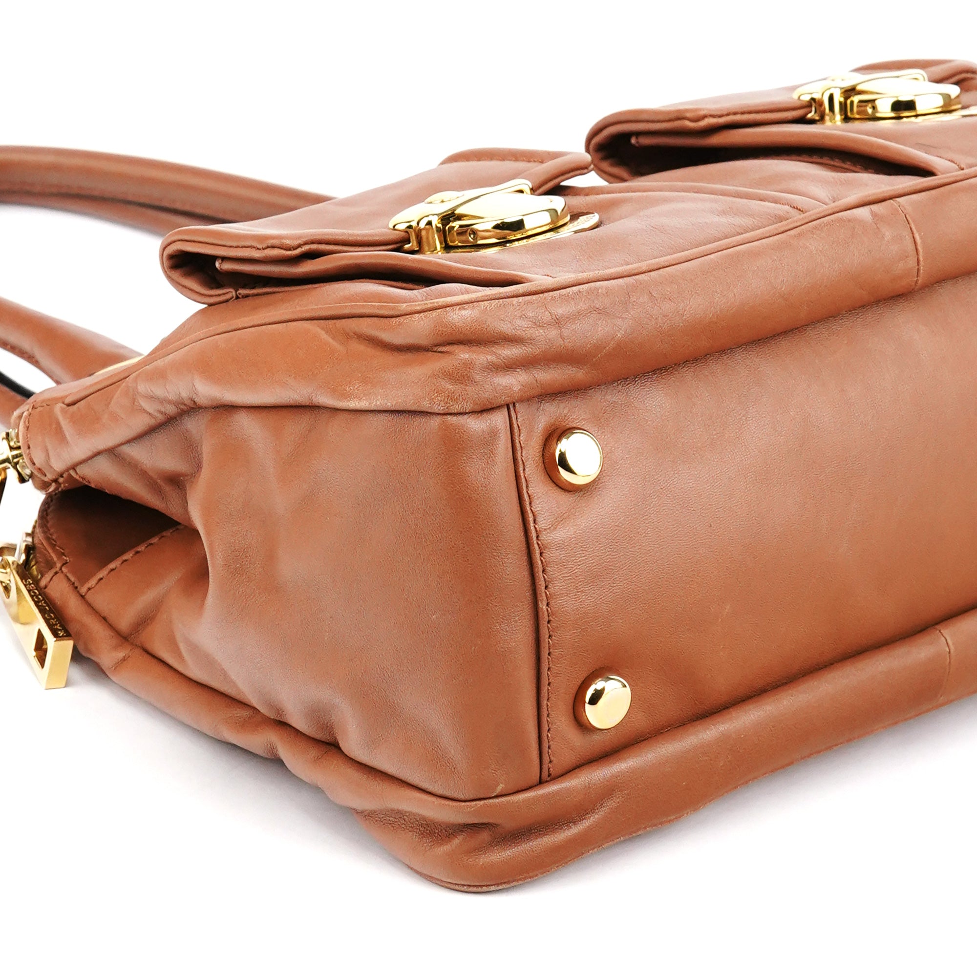 Marc Jacobs Sac cabas Blake en cuir marron clair