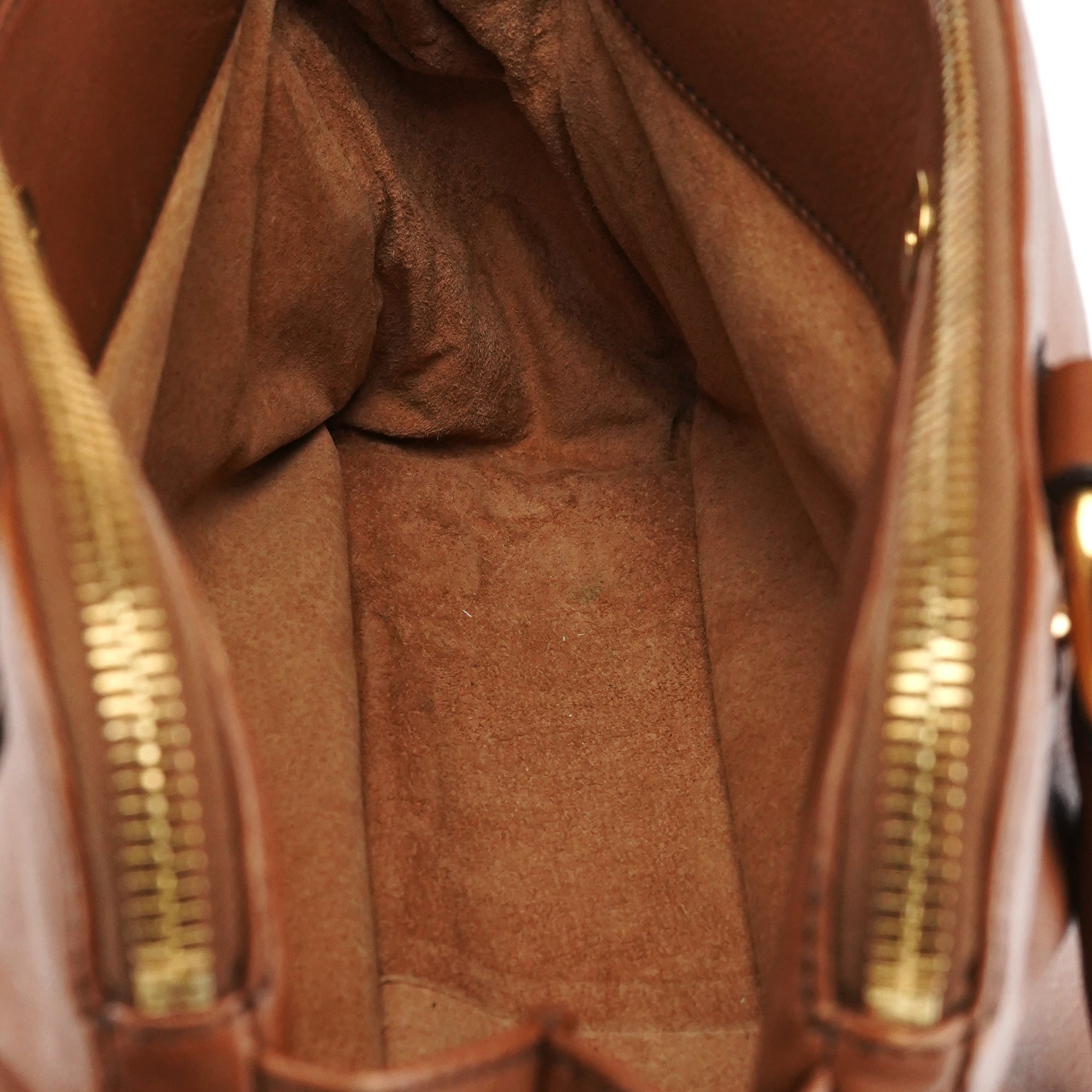 Marc Jacobs Light Brown Leather Multi Pocket Tote Bag