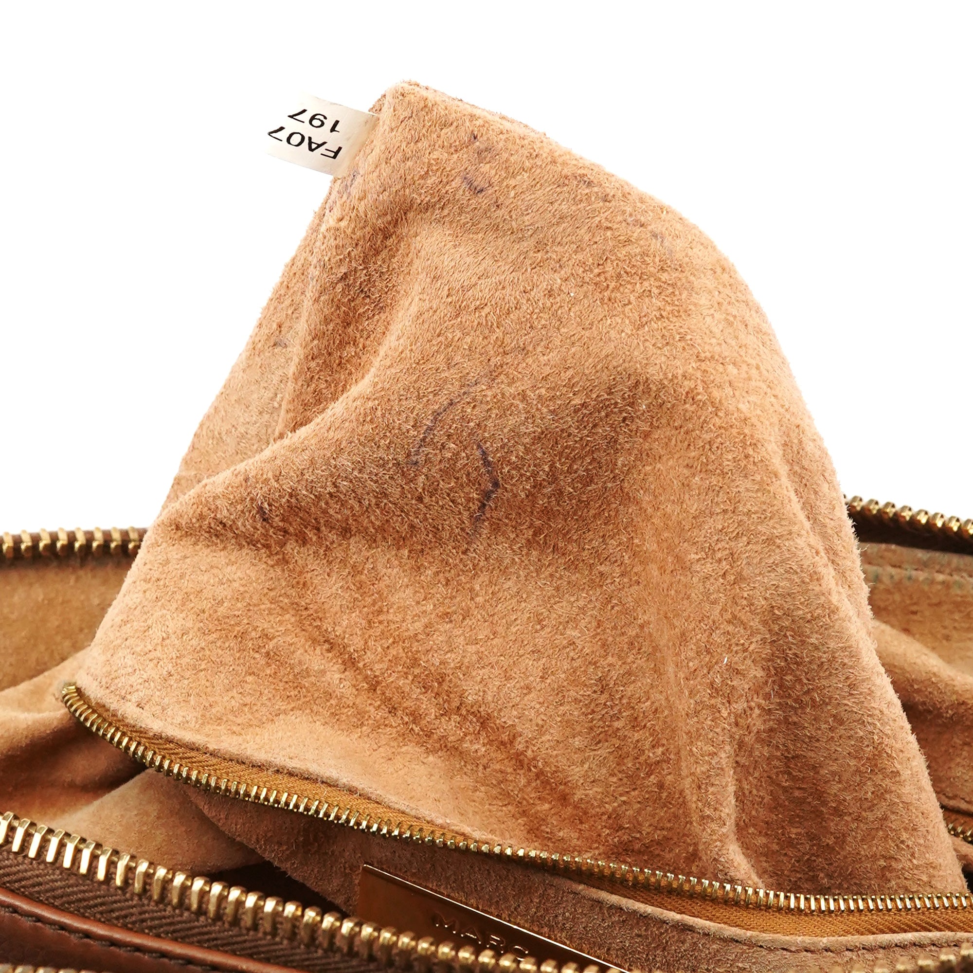 Marc Jacobs Light Brown Leather Multi Pocket Tote Bag