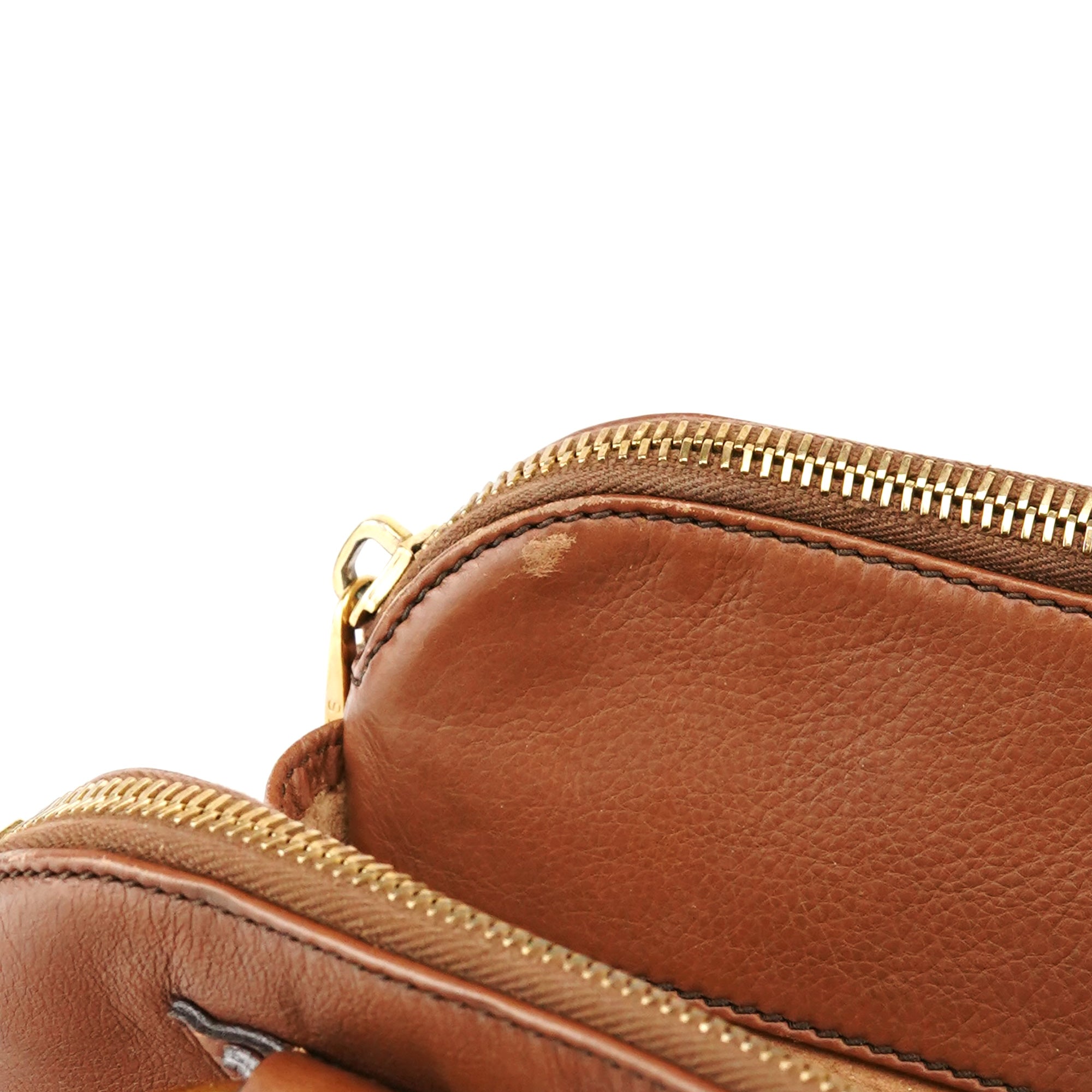Marc Jacobs Light Brown Leather Multi Pocket Tote Bag