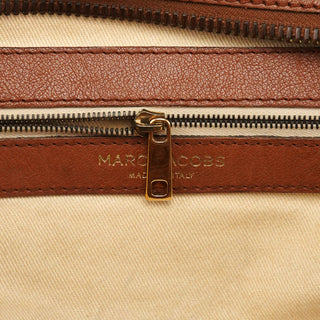 Marc Jacobs Light Brown Quilted Leather Bowling Bag