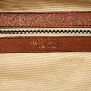 Marc Jacobs Light Brown Quilted Leather Bowling Bag