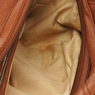 Marc Jacobs Light Brown Quilted Leather Bowling Bag