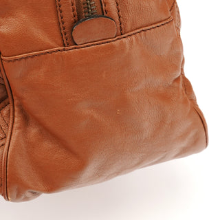 Marc Jacobs Light Brown Quilted Leather Bowling Bag