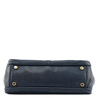 Marc Jacobs Navy Leather Multi-Pocket Tote Bag