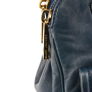 Marc Jacobs Navy Leather Multi-Pocket Tote Bag