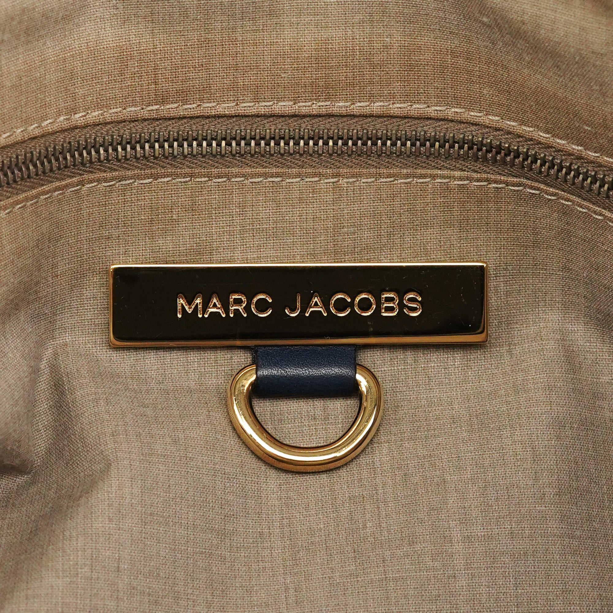 Marc Jacobs Navy Leather Multi-Pocket Tote Bag