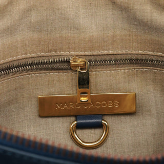 Marc Jacobs Navy Leather Multi-Pocket Tote Bag