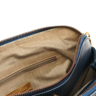 Marc Jacobs Navy Leather Multi-Pocket Tote Bag