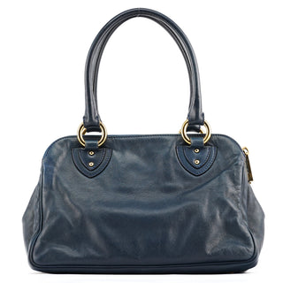 Marc Jacobs Navy Leather Multi-Pocket Tote Bag