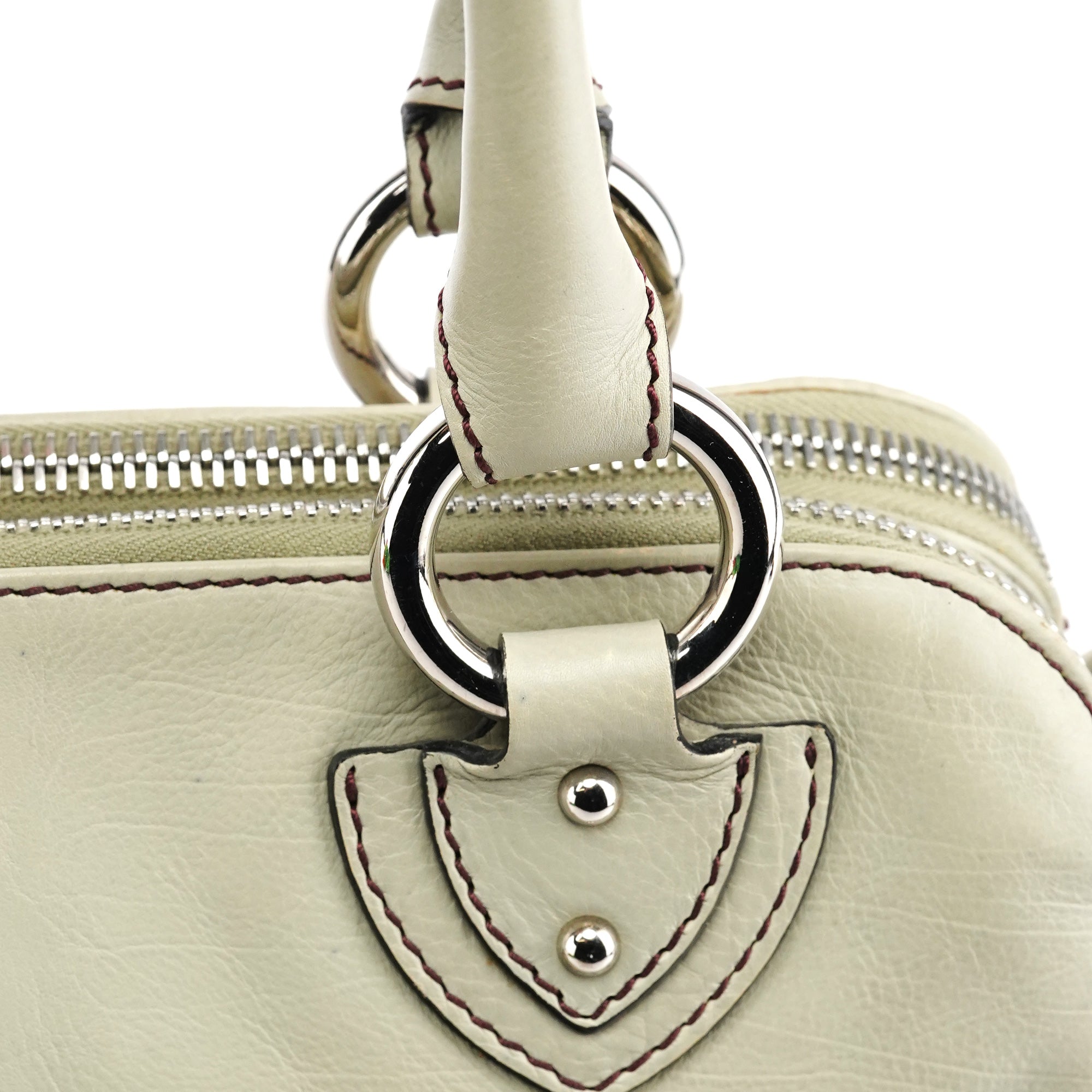 Marc Jacobs Pale Green Leather Blake Tote Bag