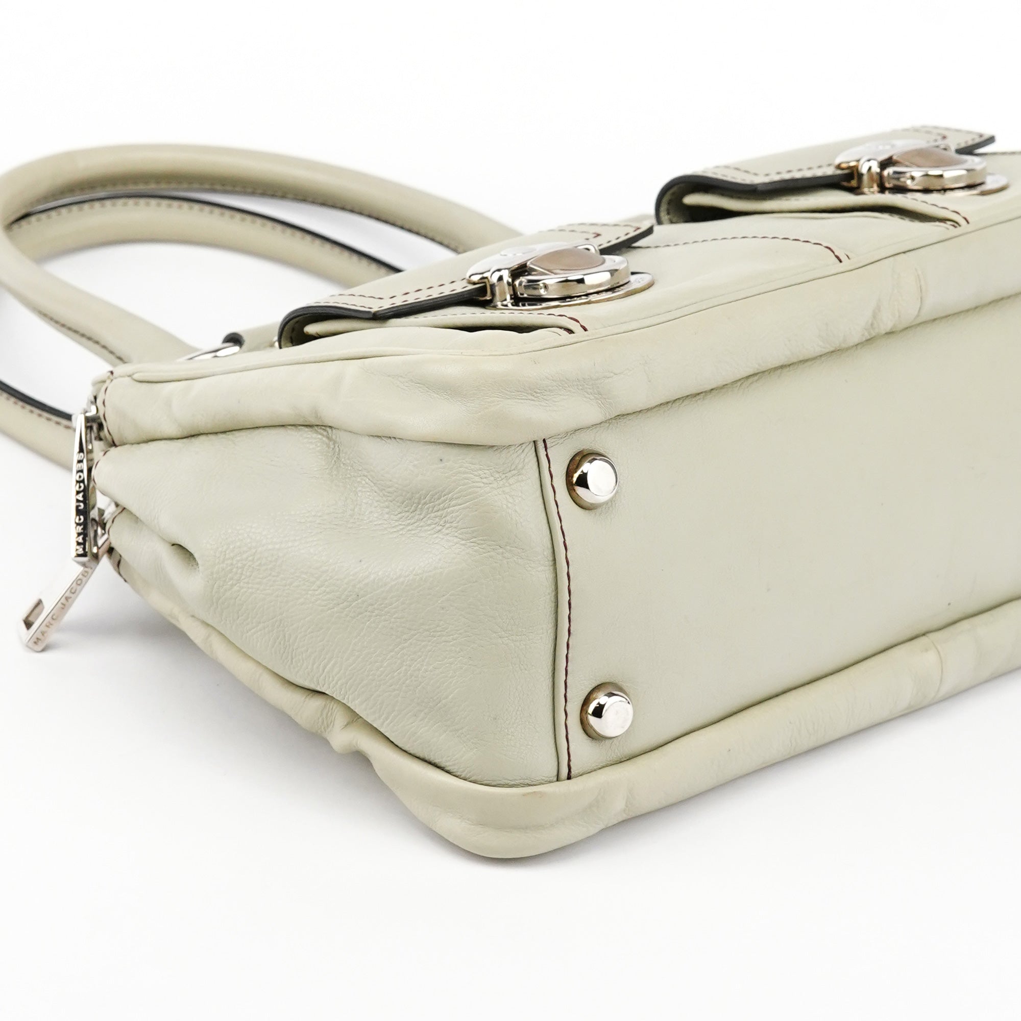 Marc Jacobs Pale Green Leather Blake Tote Bag