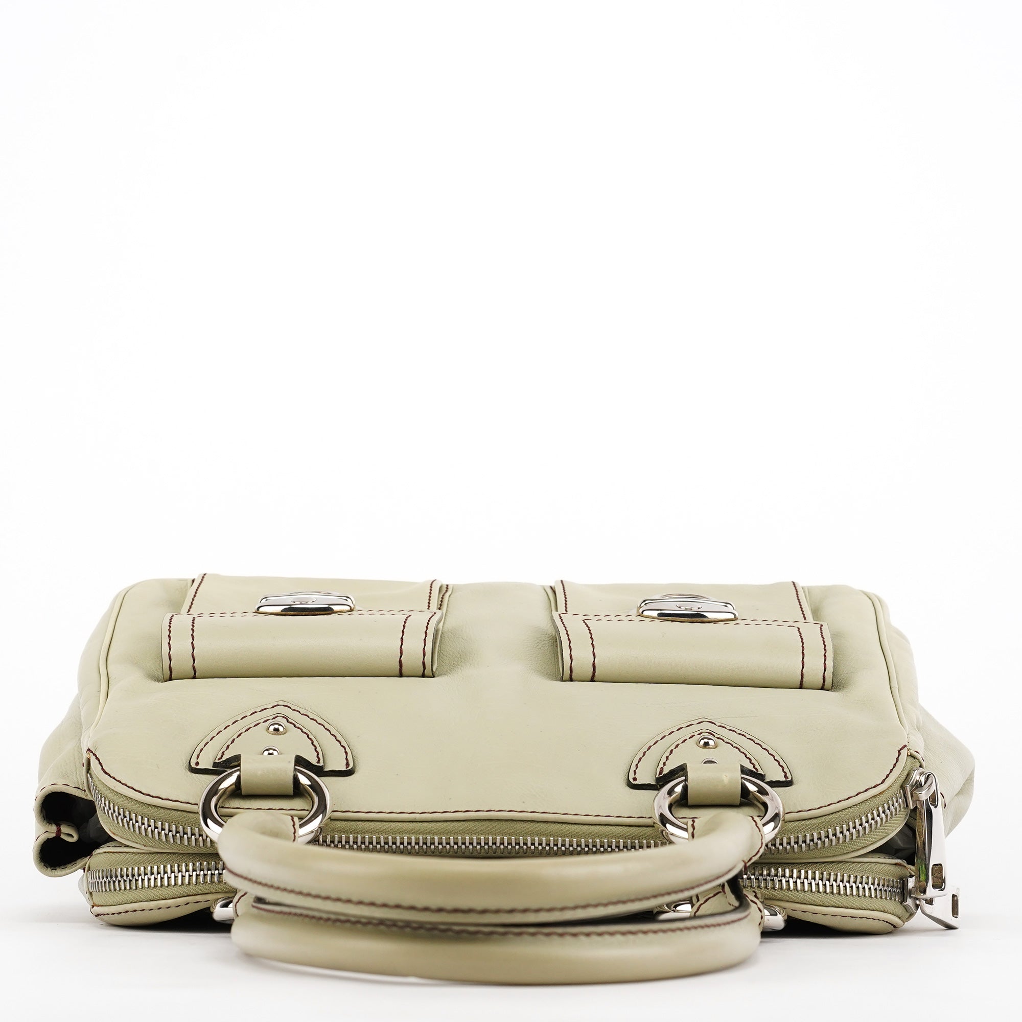 Marc Jacobs Pale Green Leather Blake Tote Bag