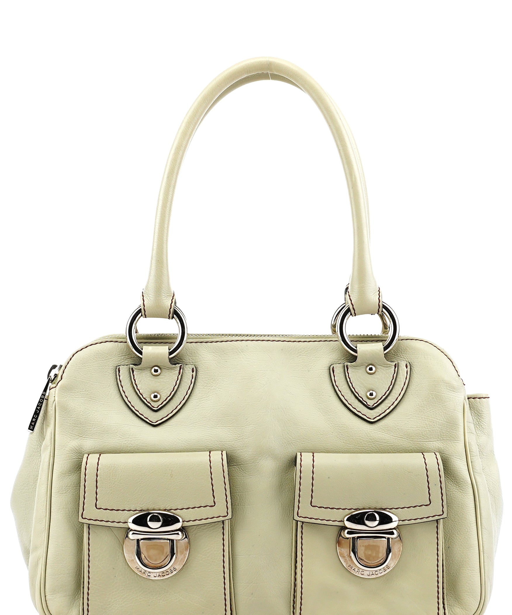 Marc Jacobs Pale Green Leather Blake Tote Bag
