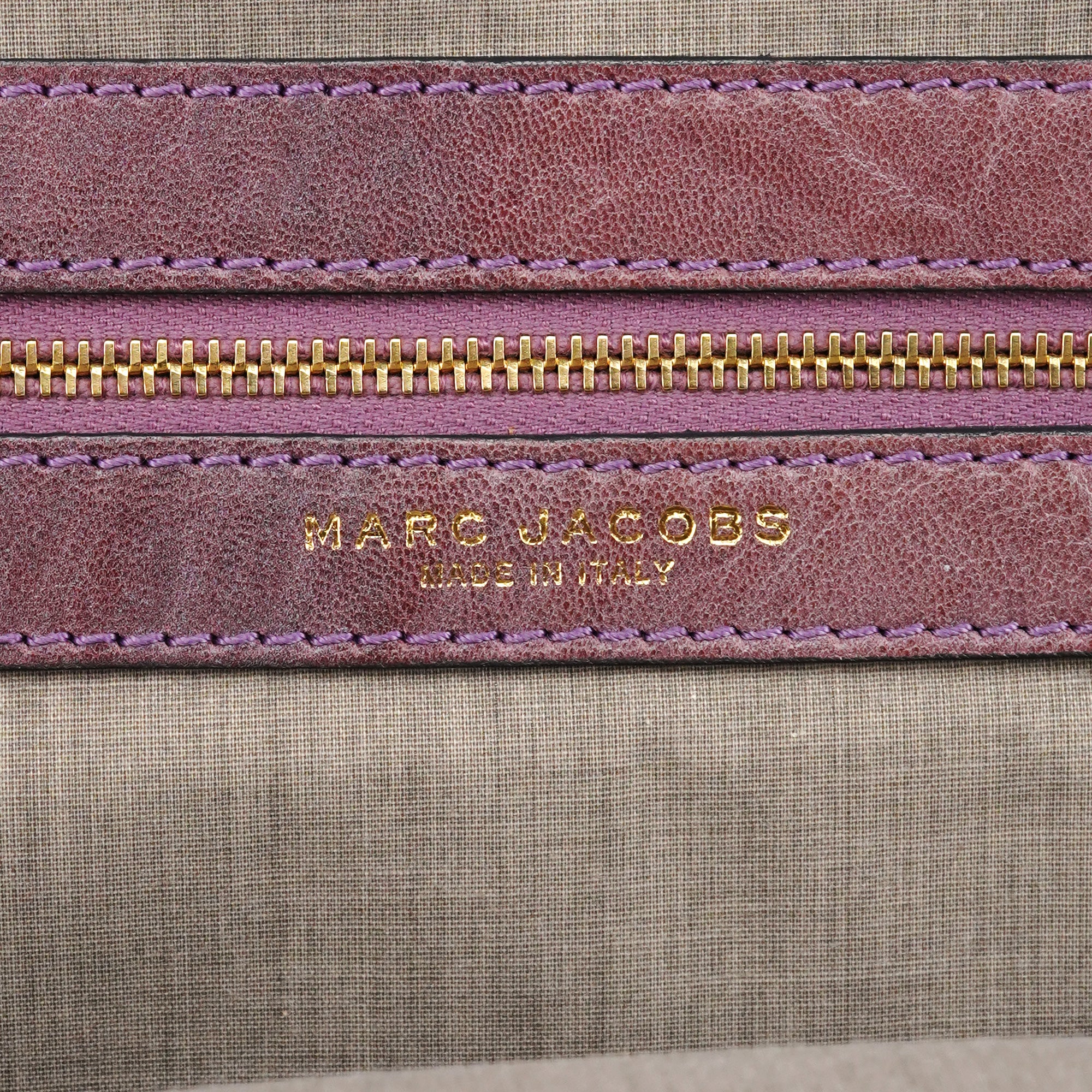 Marc Jacobs Pale Purple Quilted Leather Stam Shoulder Bag