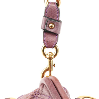 Marc Jacobs Pale Purple Quilted Leather Stam Shoulder Bag