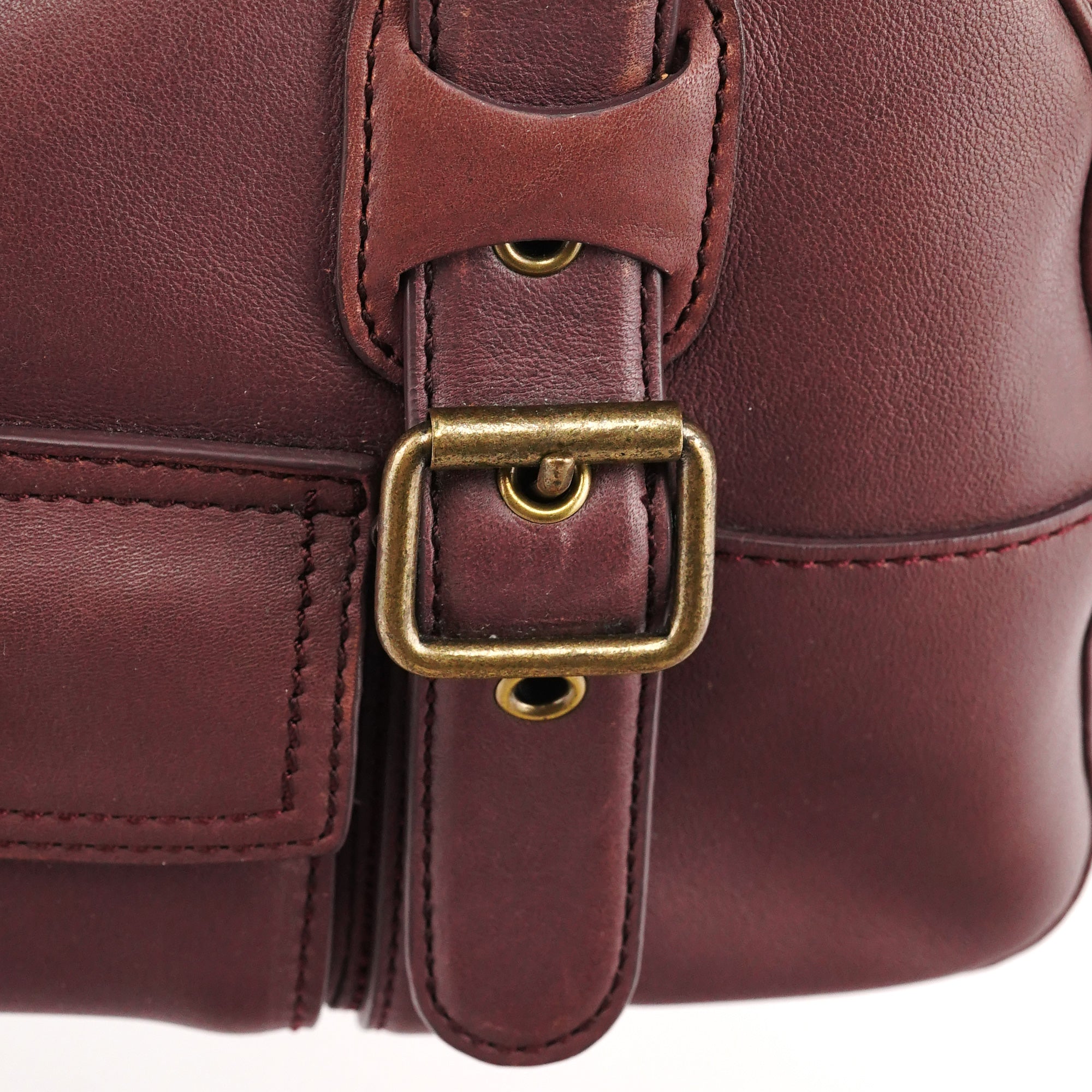 Marc Jacobs Borsa bowling con fibbie in pelle viola