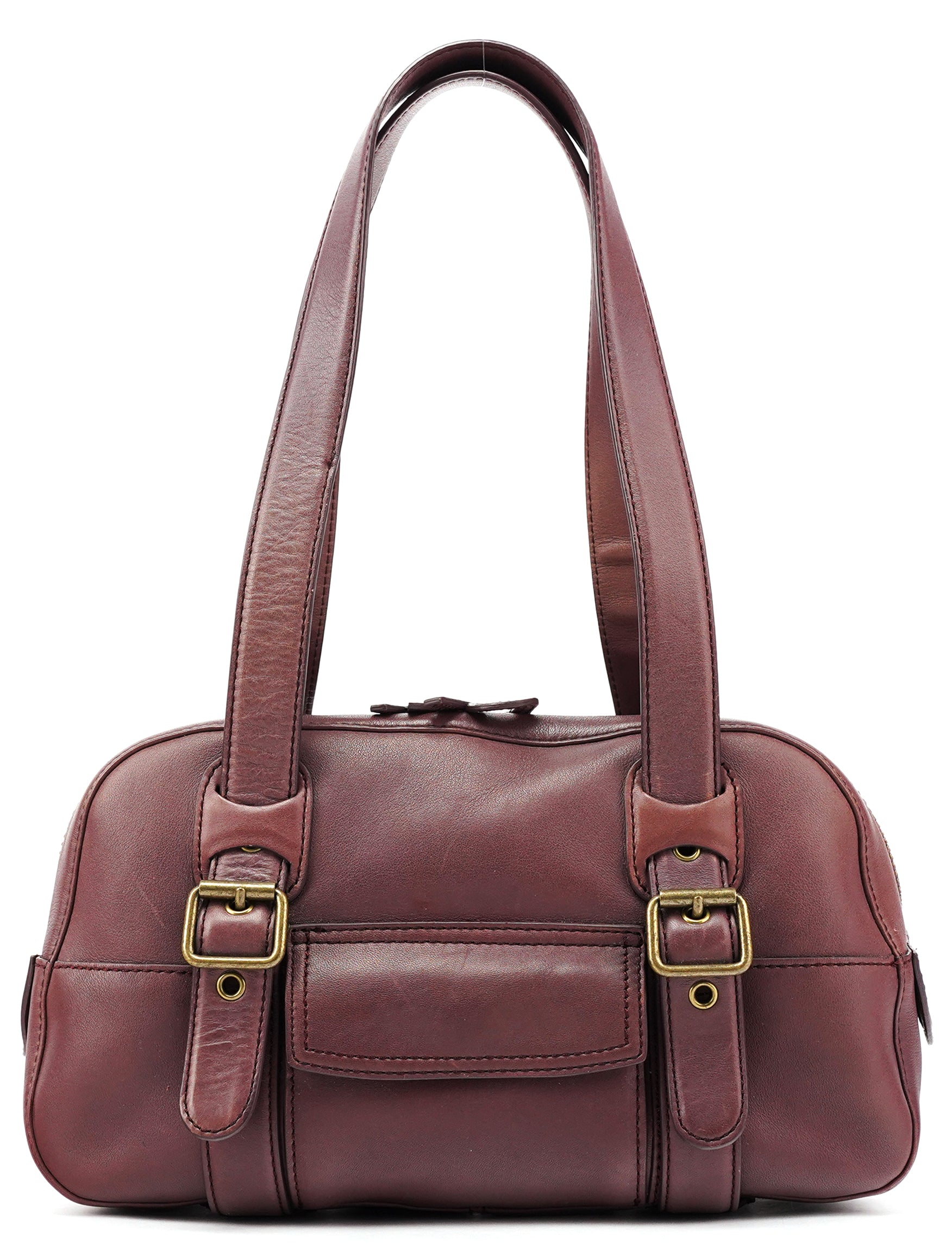 Marc Jacobs Borsa bowling con fibbie in pelle viola