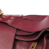 Marc Jacobs Purple Leather Buckle Shoulder Bag