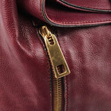 Marc Jacobs Purple Leather Buckle Shoulder Bag
