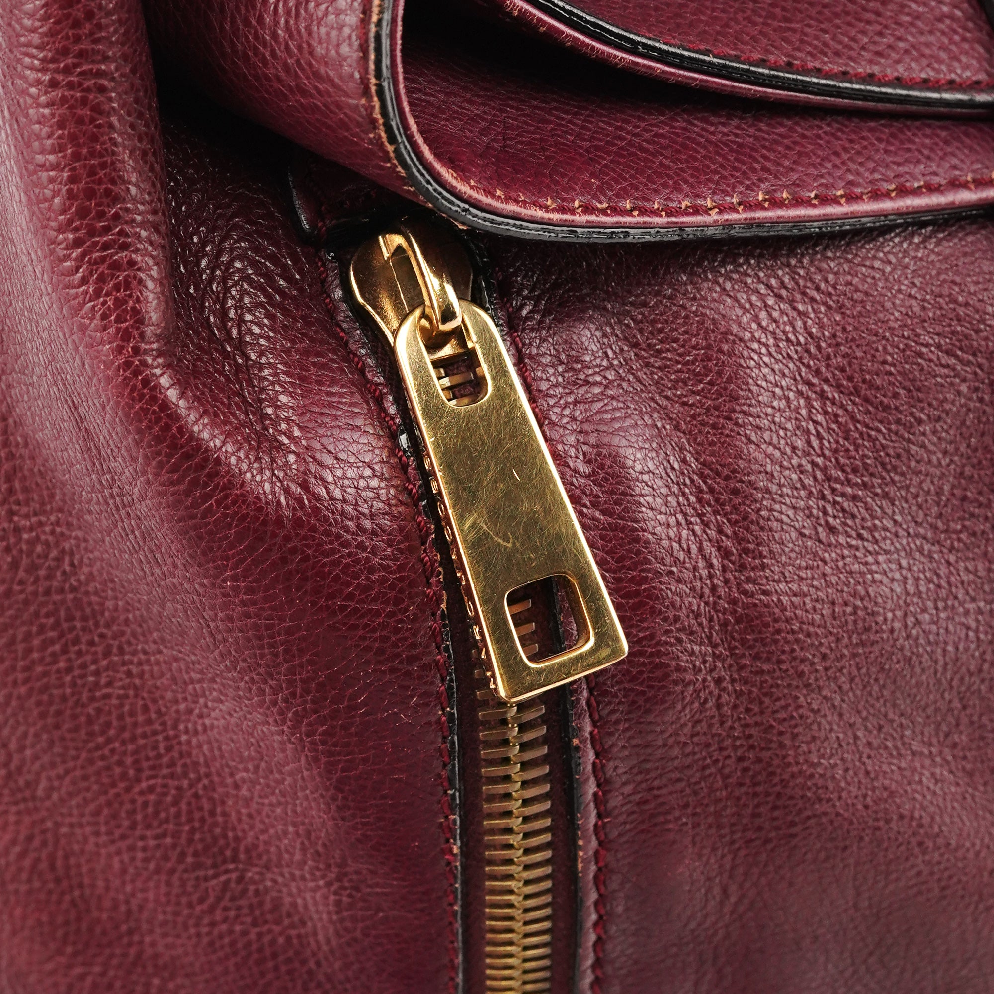 Marc Jacobs Purple Leather Buckle Shoulder Bag