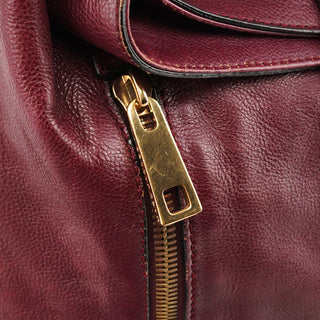 Marc Jacobs Purple Leather Buckle Shoulder Bag