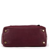 Marc Jacobs Purple Leather Buckle Shoulder Bag