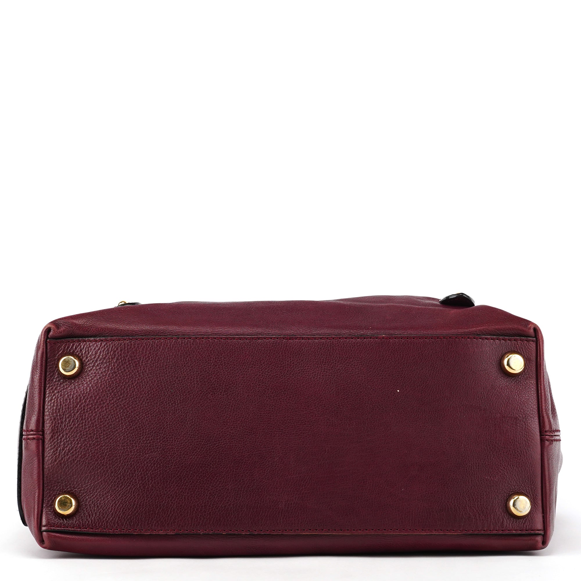 Marc Jacobs Purple Leather Buckle Shoulder Bag