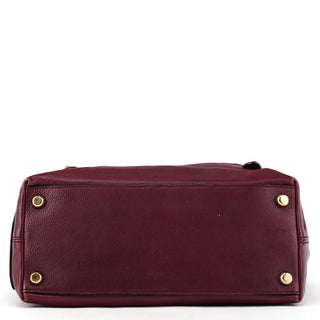 Marc Jacobs Purple Leather Buckle Shoulder Bag