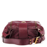 Marc Jacobs Purple Leather Buckle Shoulder Bag