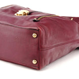 Marc Jacobs Purple Leather Buckle Shoulder Bag